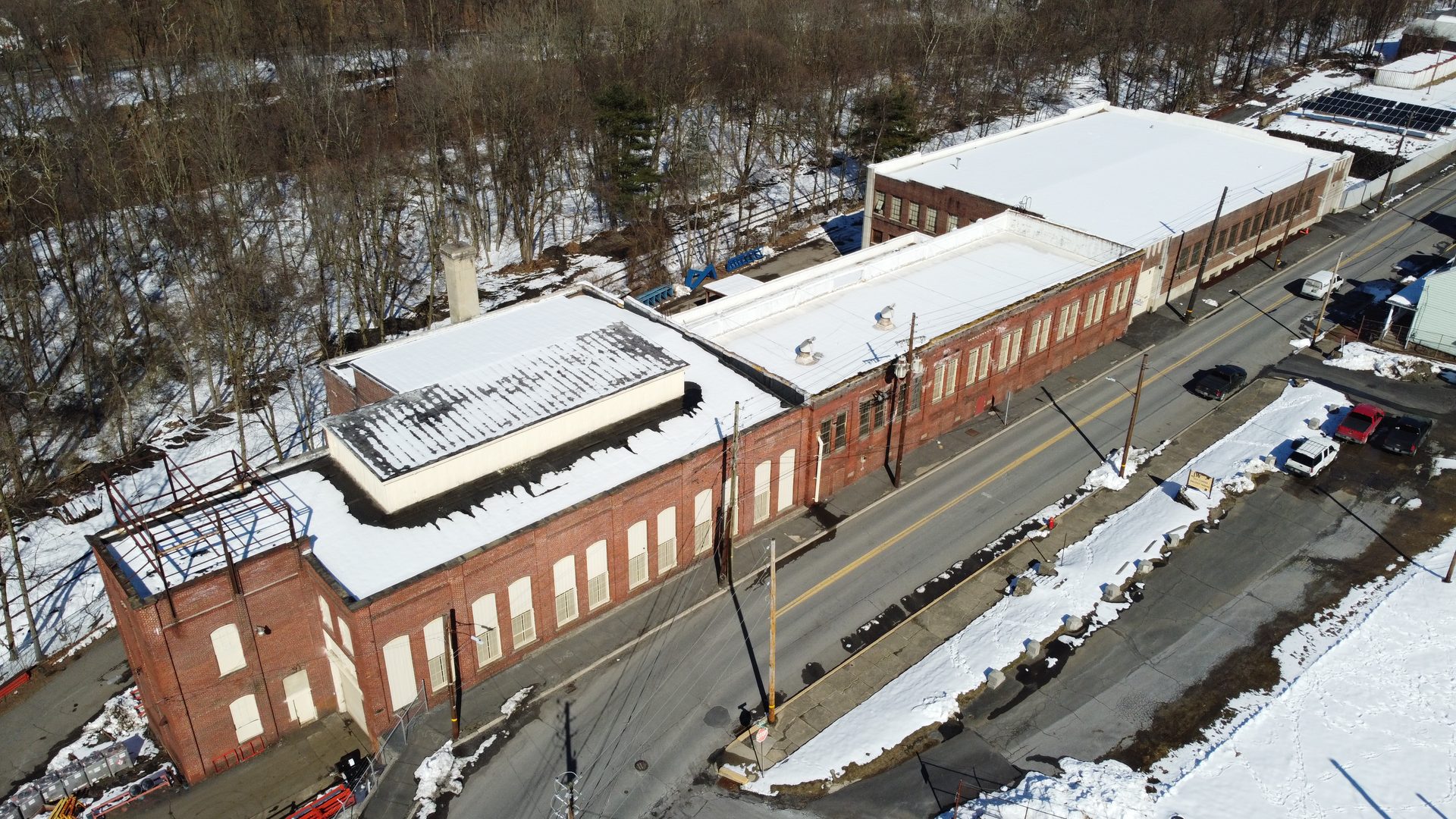 Walco Fabricating plant and yard from the air