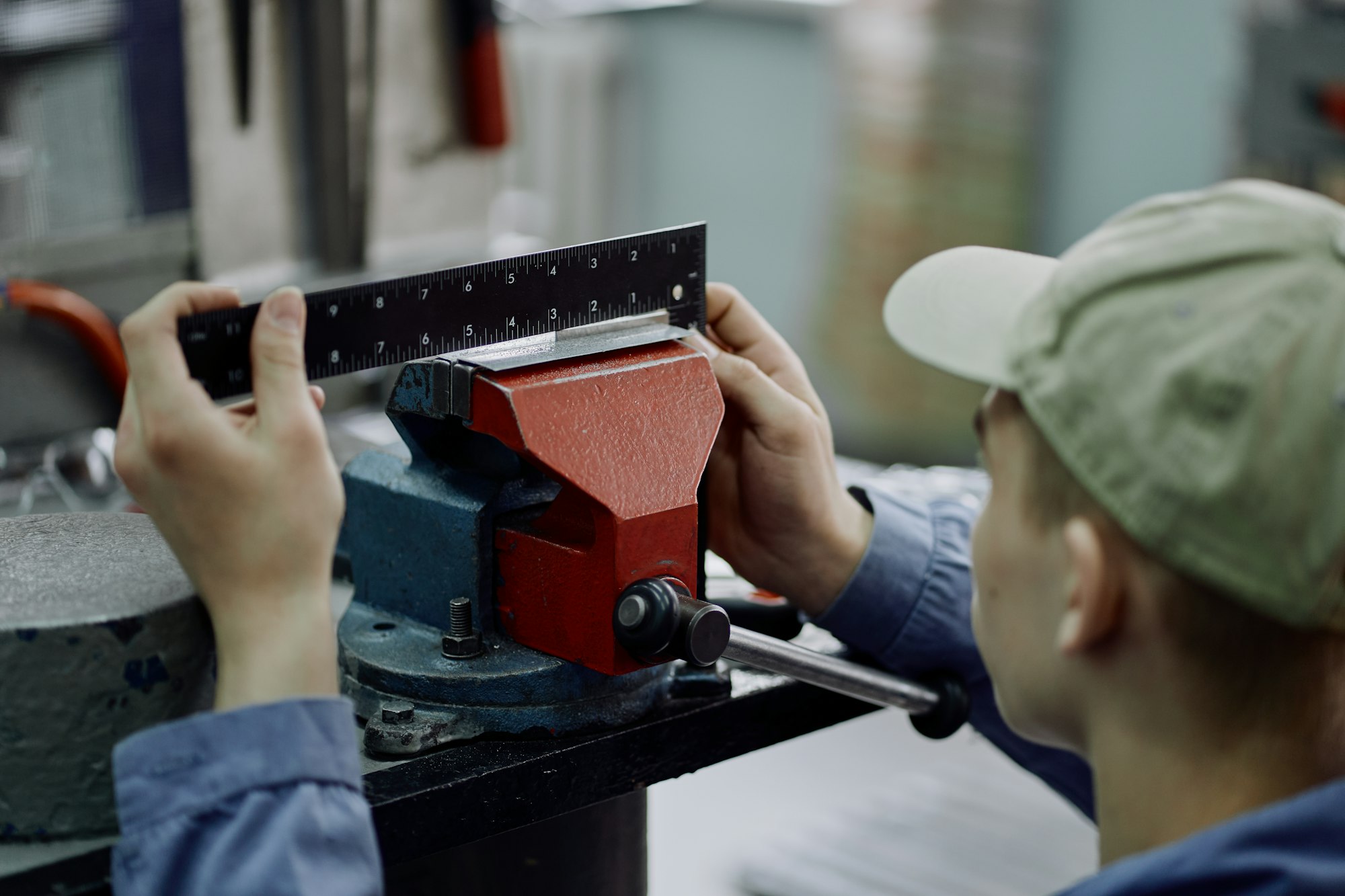 Measuring and checking a fabricated steel component against its details